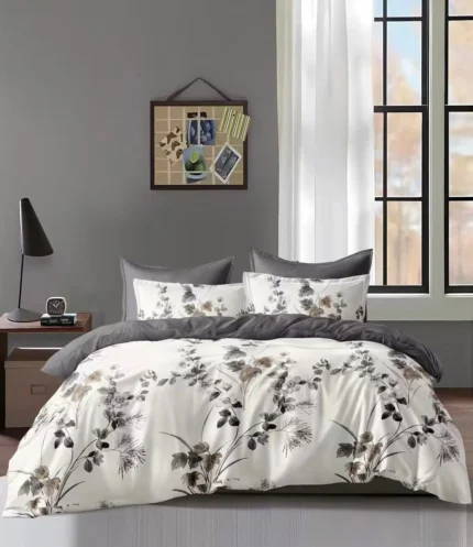 Premium Floral Design King Size Comforter Set - 6 Pieces | SouqVilla